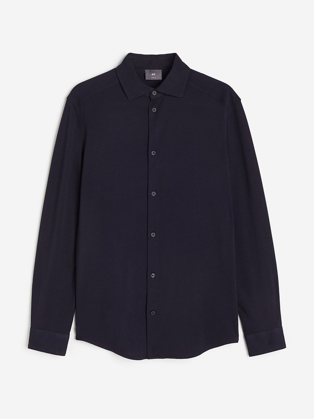 

H&M Men Slim Fit Pima Cotton Shirt, Blue