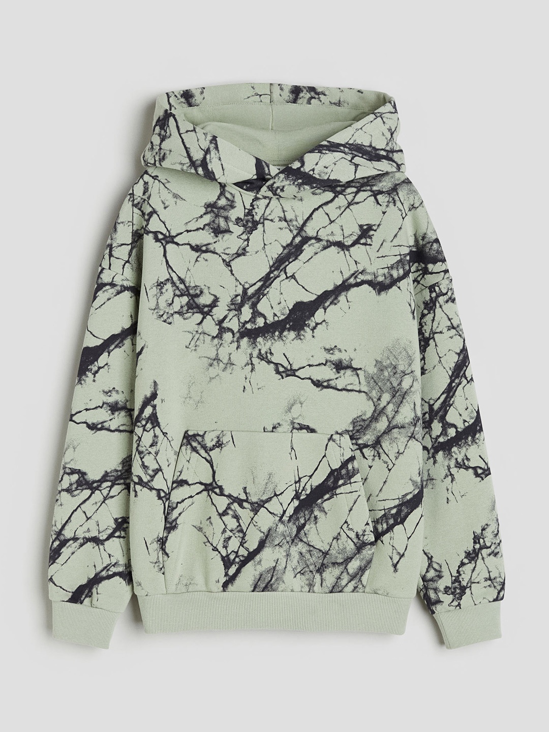 

H&M Boys Patterned Hoodie, Green