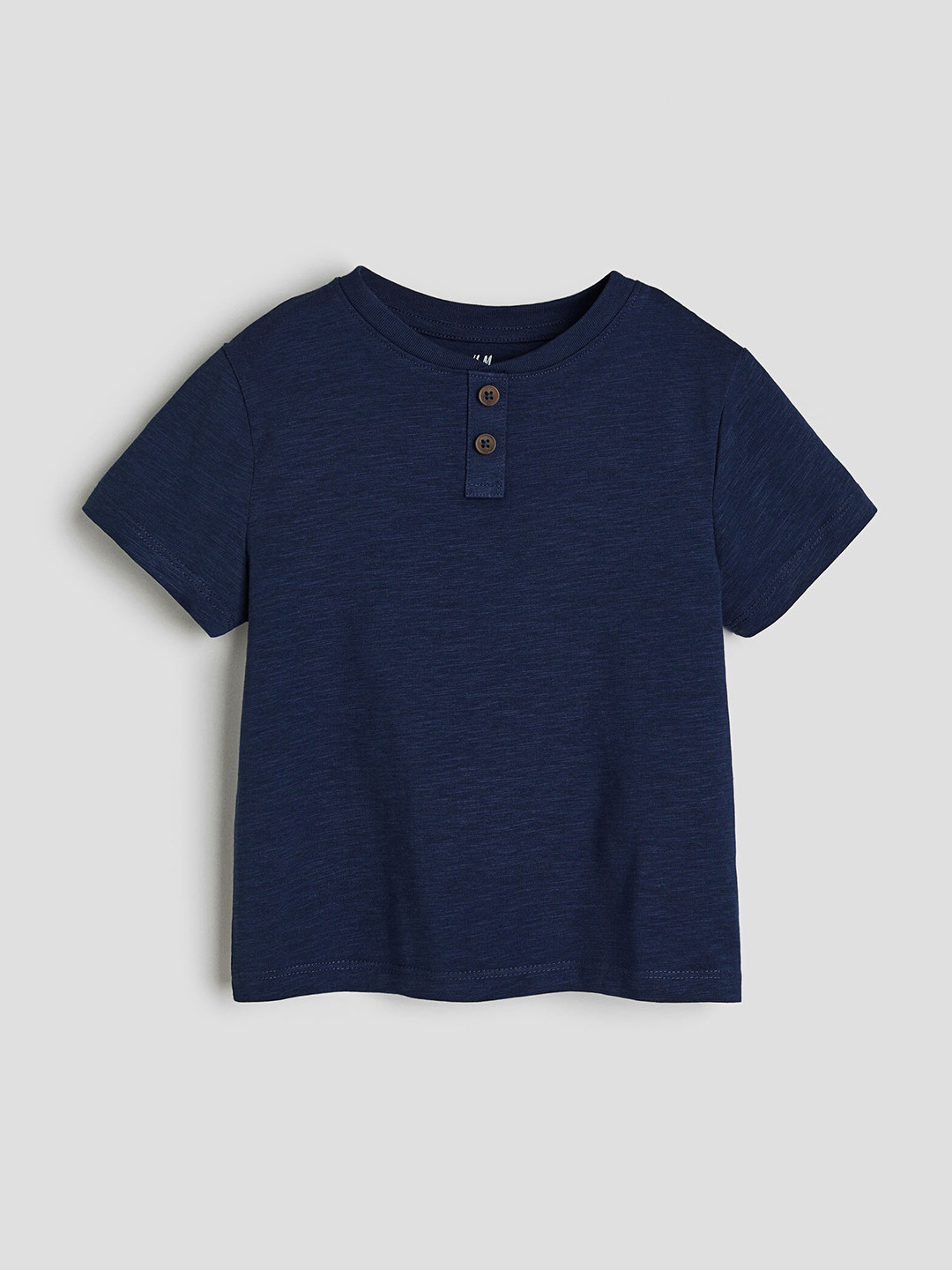 

H&M Boys Cotton Henley T-shirt, Blue
