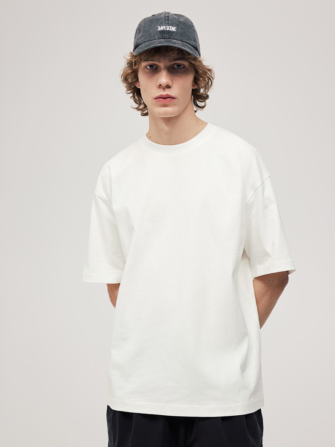 

H&M Oversized Fit Cotton T-shirt, White