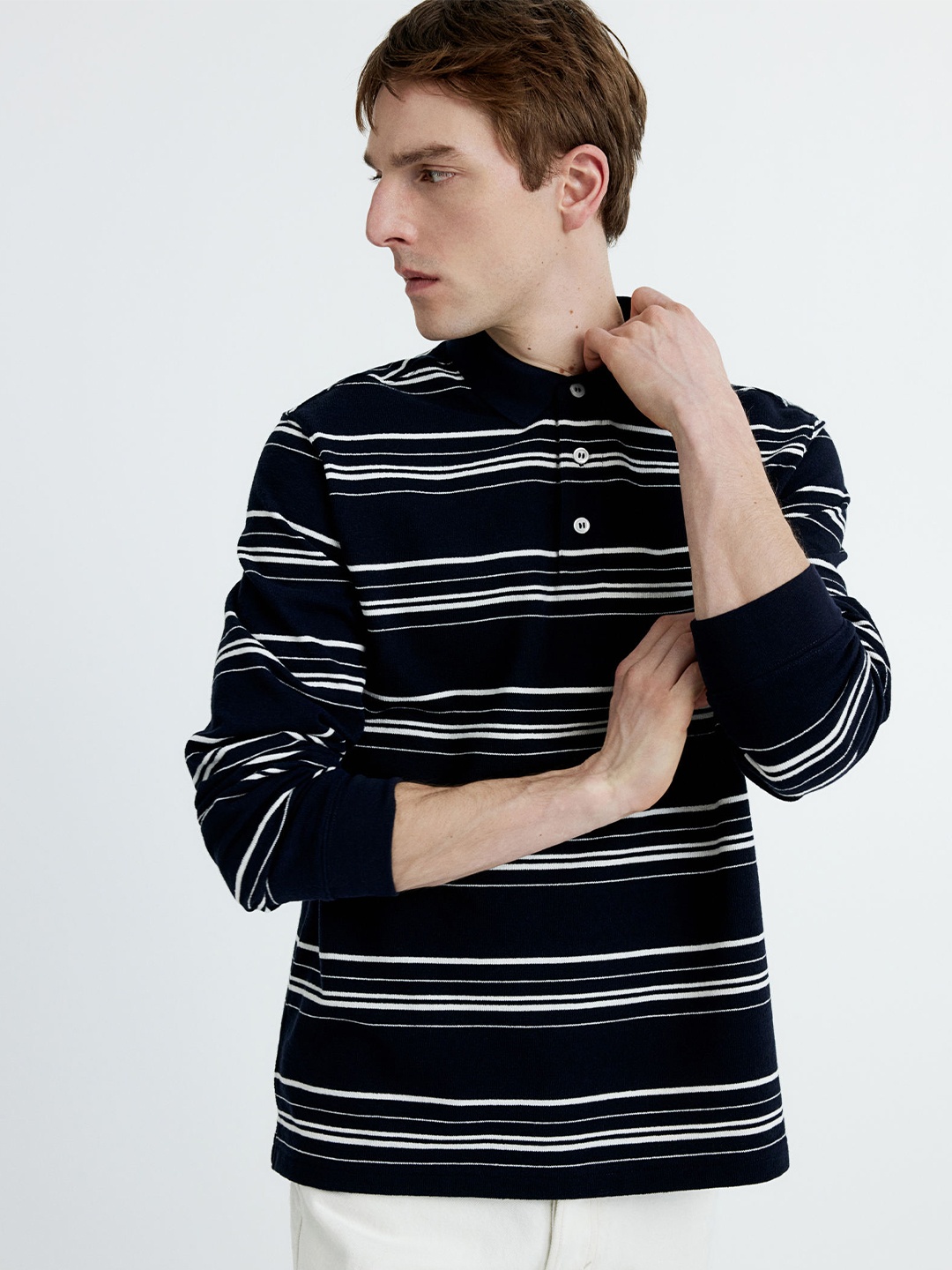 

H&M Regular Fit Polo Shirt, Blue