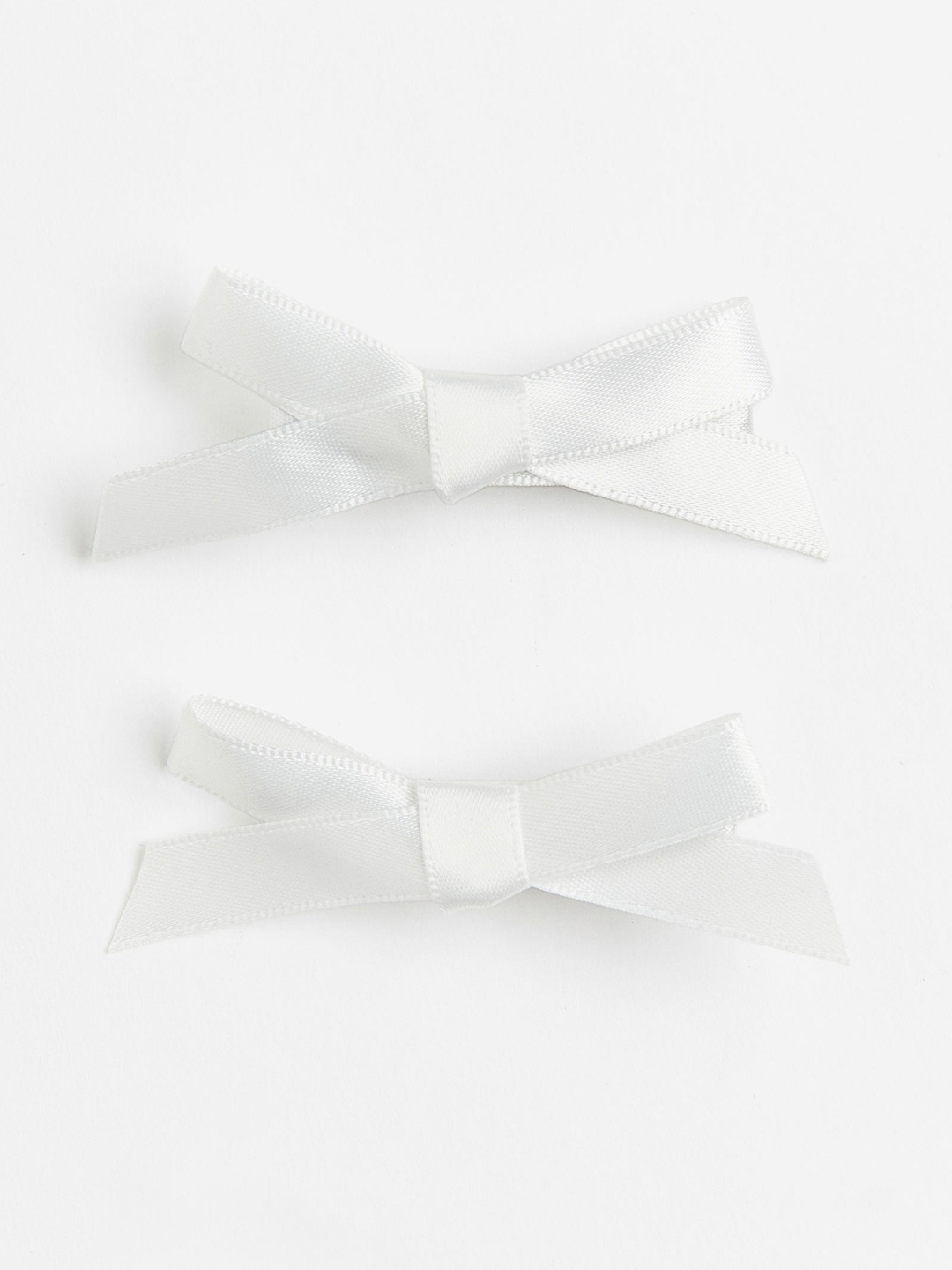 

H&M 2-Pack Bow-Detail Hair Clips, White