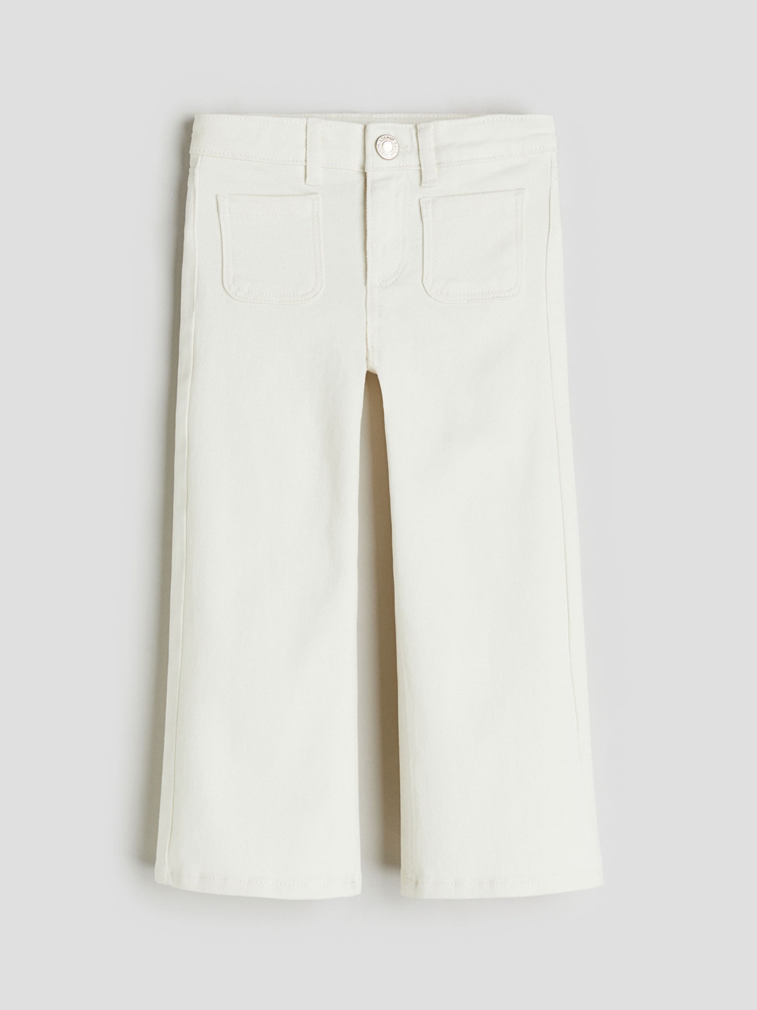 

H&M Girls Superstretch Wide Leg Jeans, White