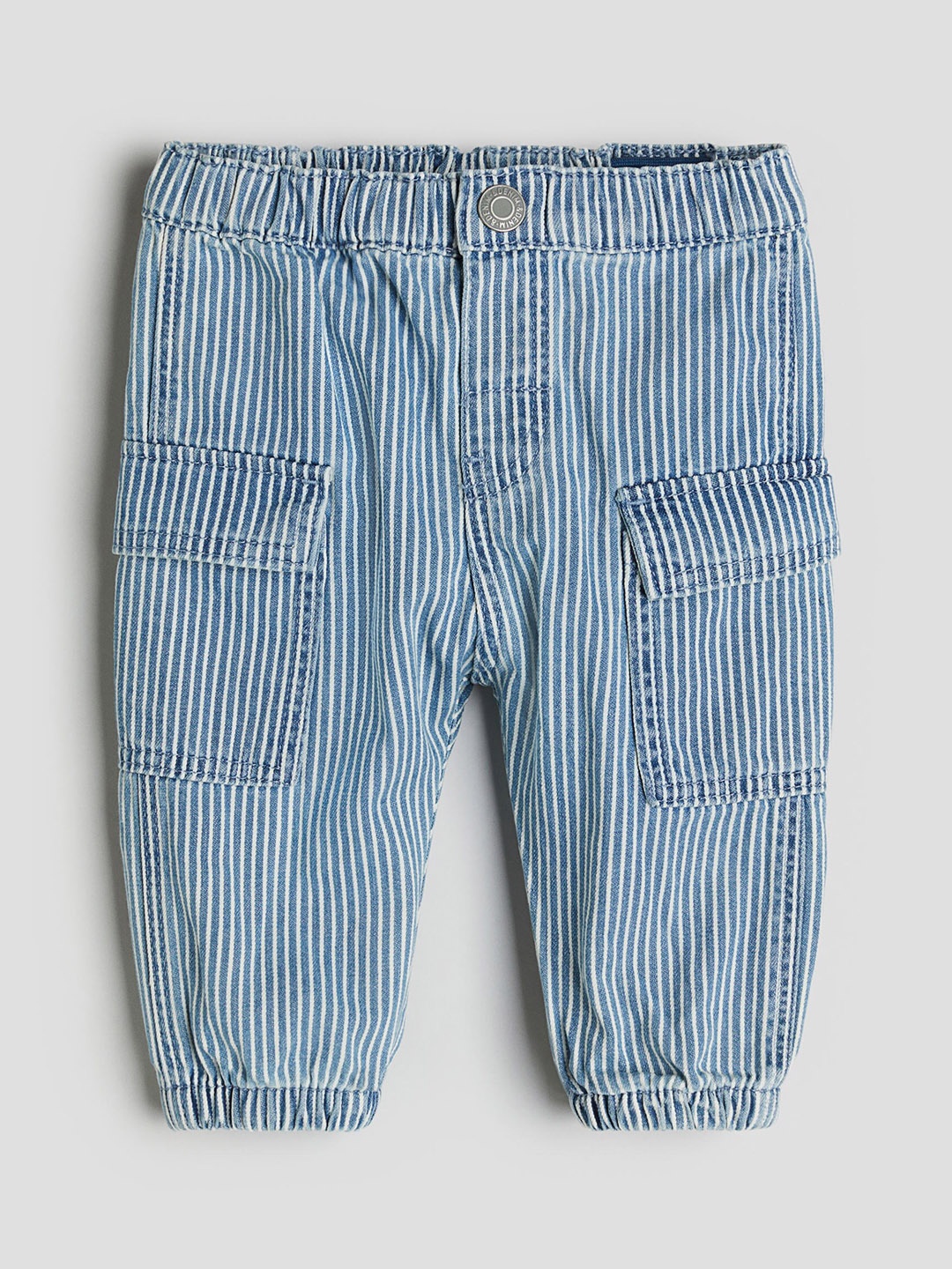 

H&M Boys Cotton Cargo Jeans, Blue