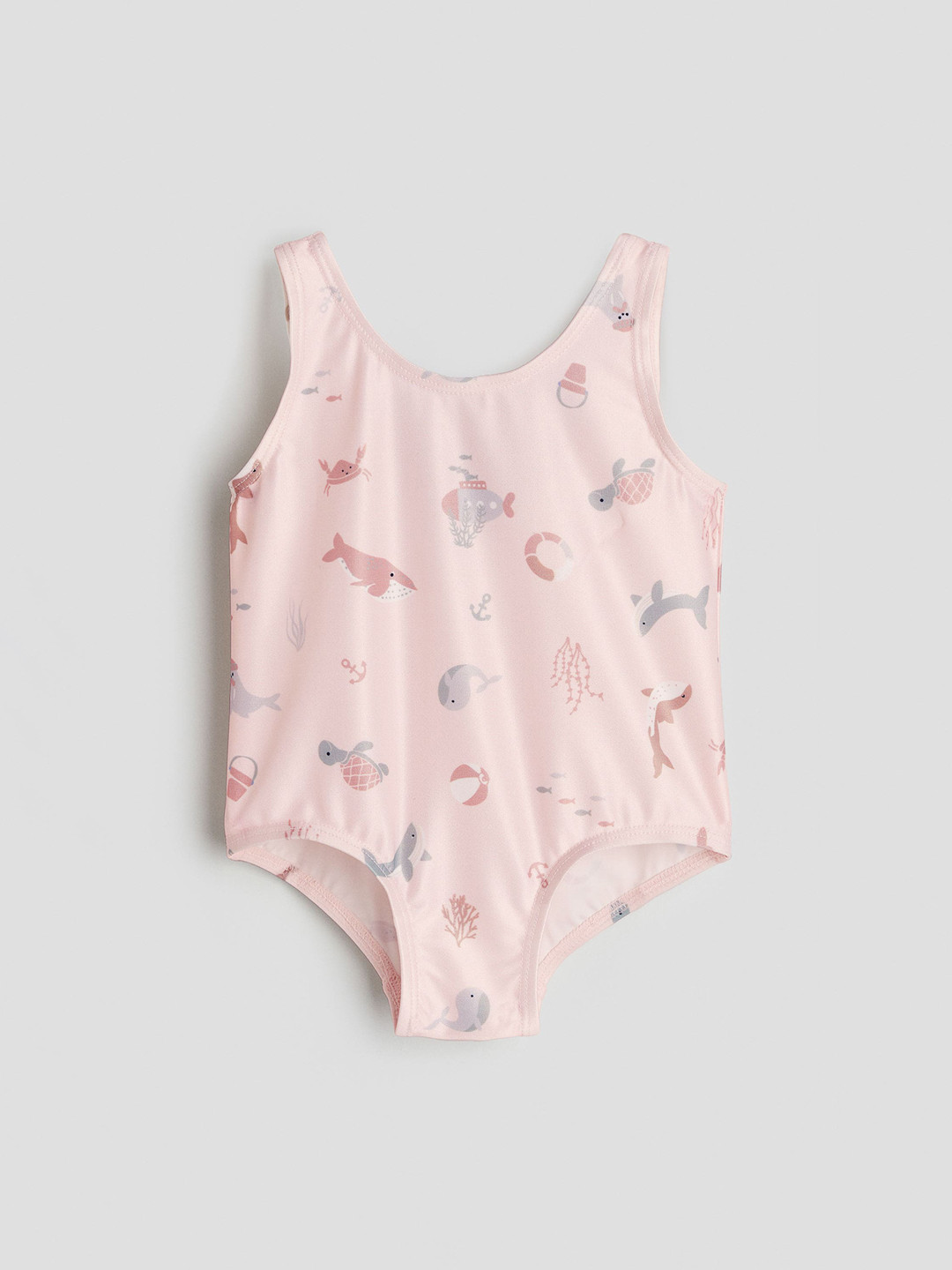

H&M Infant Girls Patterned Swimsuit, Pink