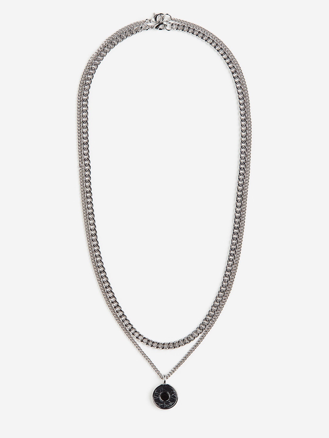 

H&M Men 2-Pack Necklaces, Silver