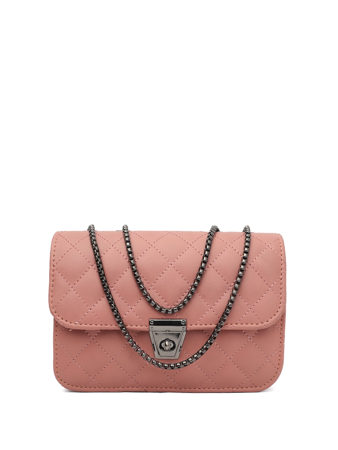 

ELLIS PU Structured Sling Bag, Pink
