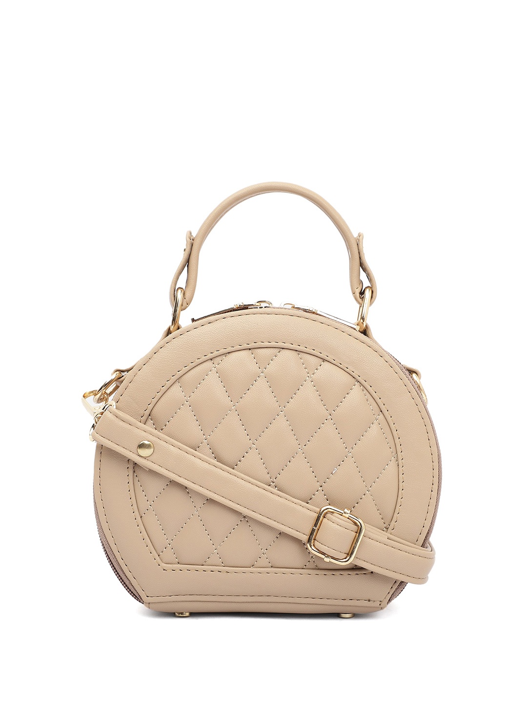 

ELLIS Textured Bucket Sling Bag, Beige