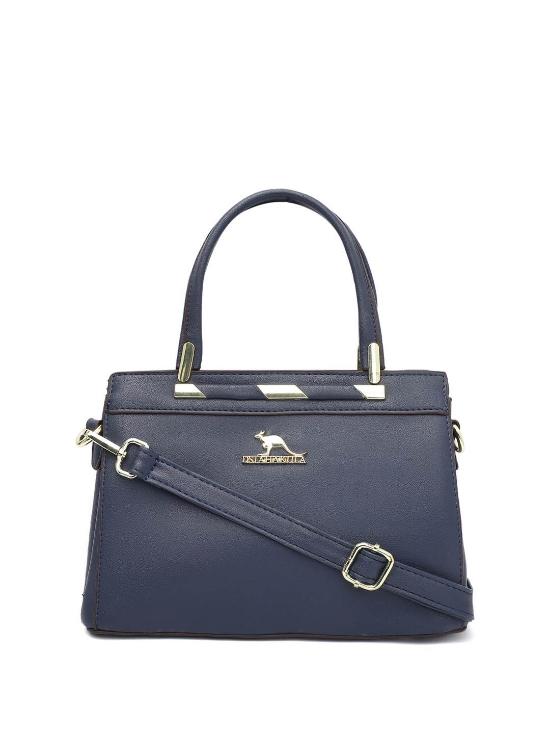 

ELLIS PU Structured Handheld Bag with Applique, Blue