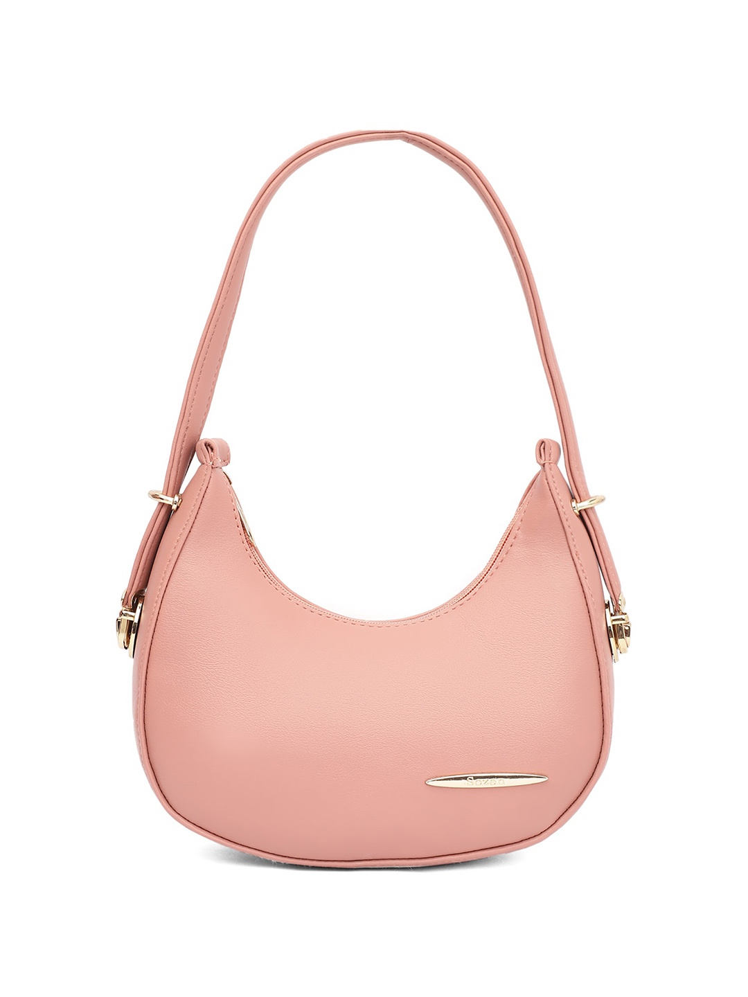 

ELLIS Structured Hobo Bag, Pink