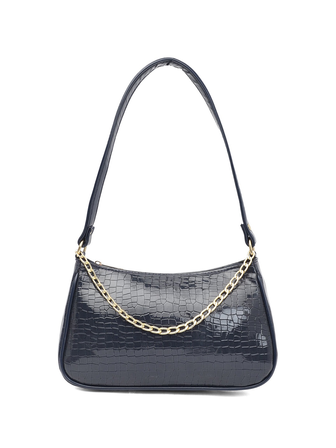 

ELLIS Textured PU Swagger Sling Bag with Quilted, Blue