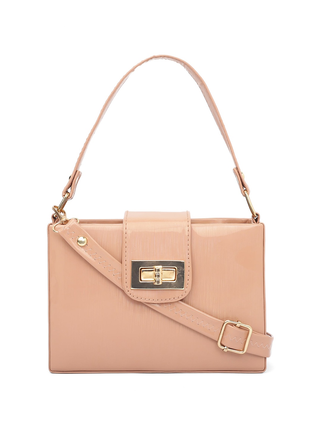 

ELLIS PU Structured Handheld Bag, Pink