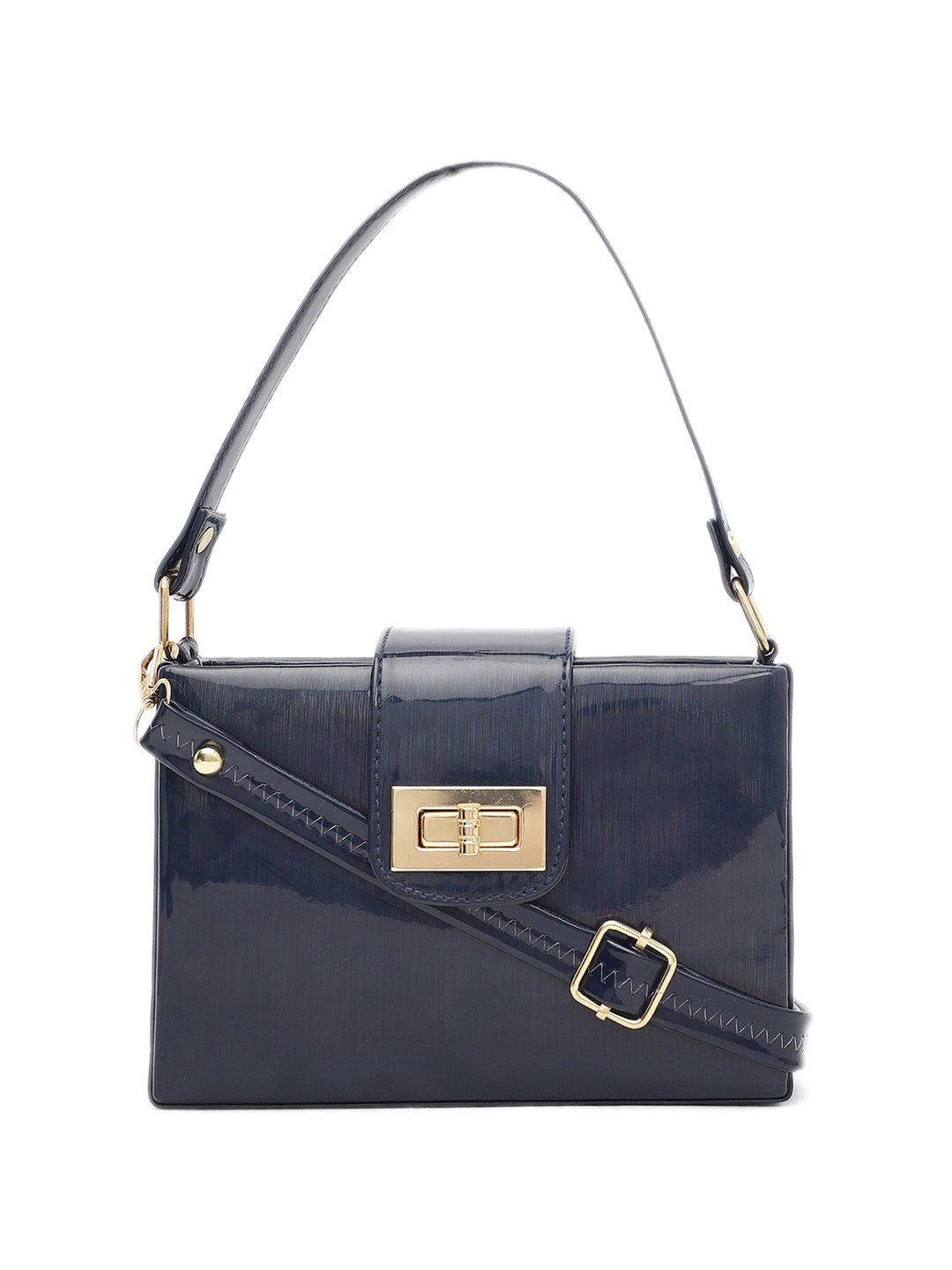 

ELLIS PU Structured Handheld Bag, Blue
