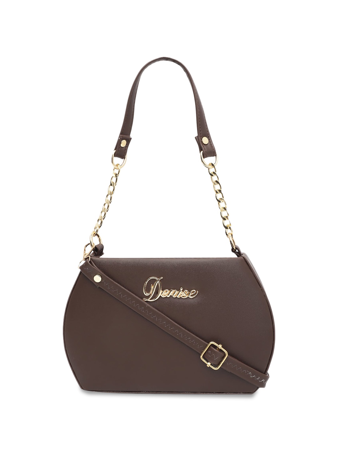 

ELLIS PU Structured Sling Bag, Brown