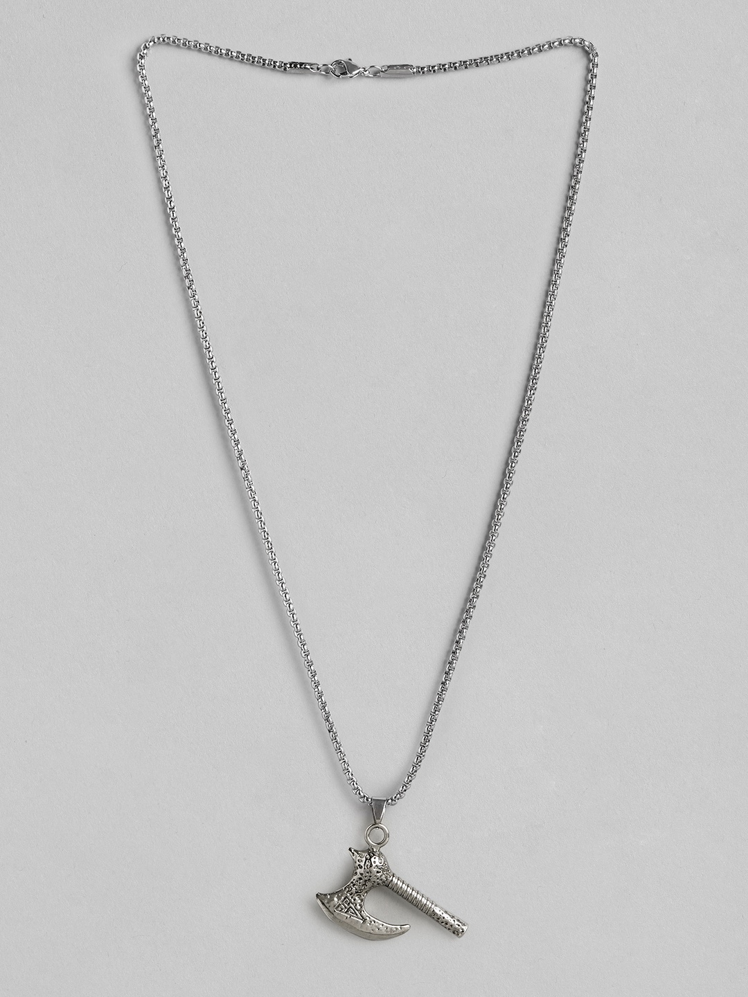 

PARIS HAMILTON Rhodium-Plated Contemporary Pendant with Chains, Silver