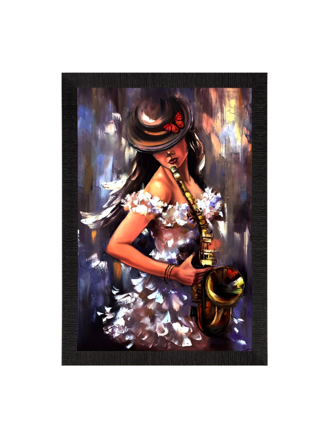 

eCraftIndia Black & White Painting Wall Art