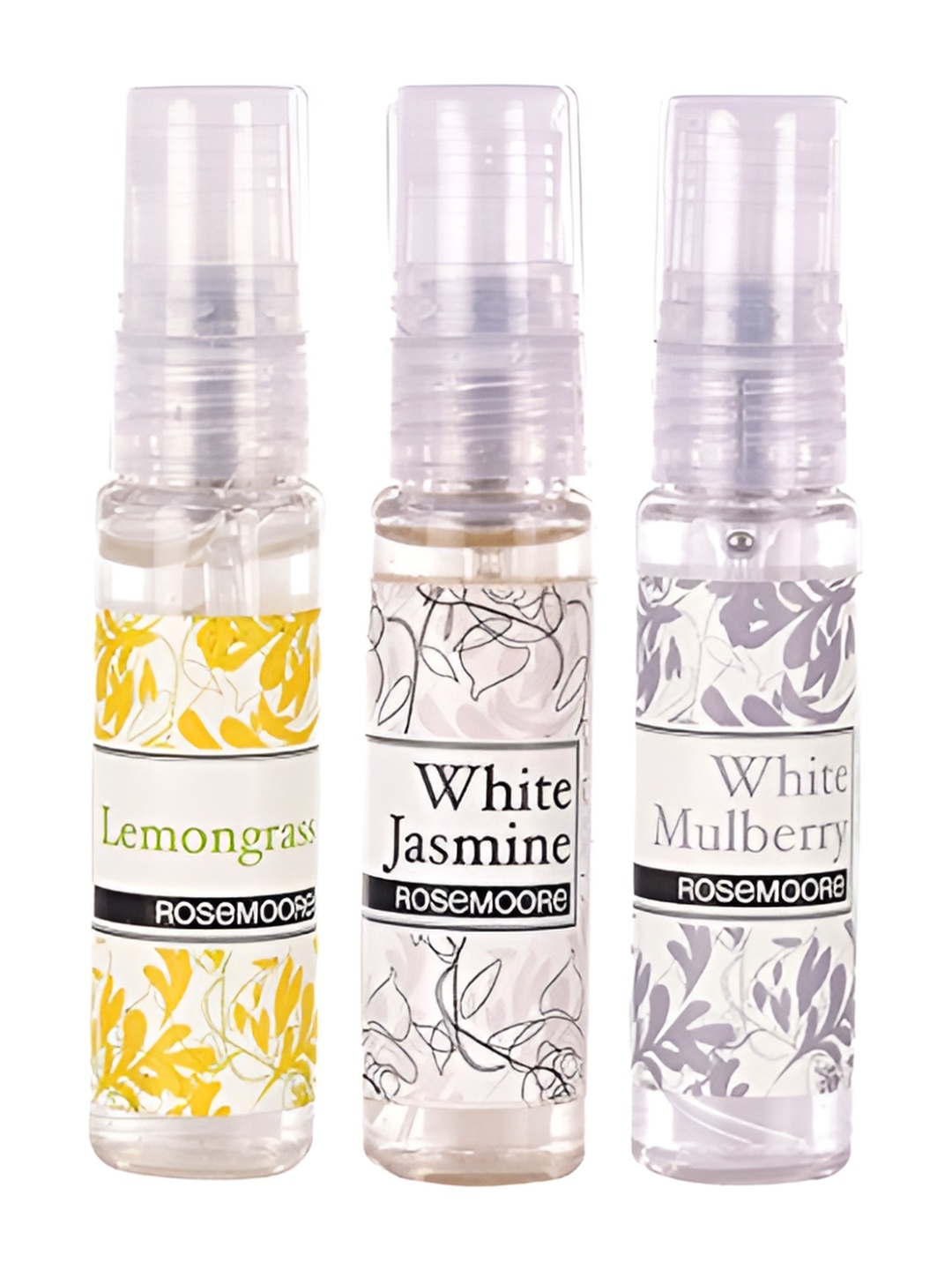 

ROSEMOORe Transparent 3 Pcs Lemongrass Jasmine Mulberry Fragrance Car Spray