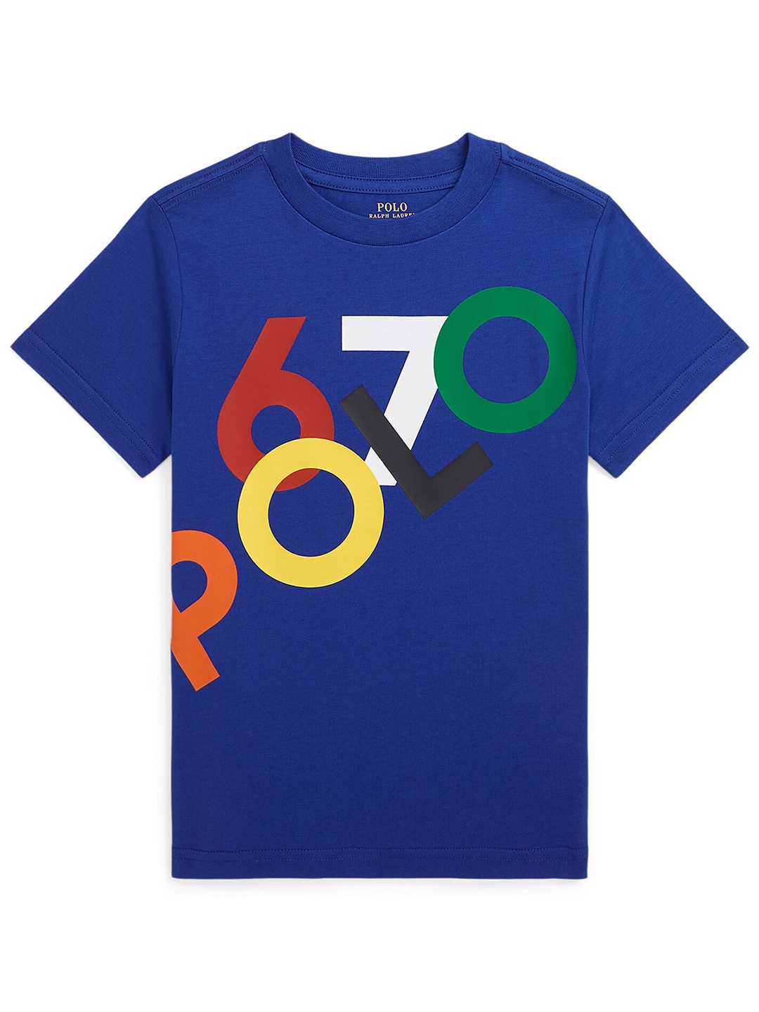 

Polo Ralph Lauren Boys Typography Printed Cotton T-Shirt, Blue