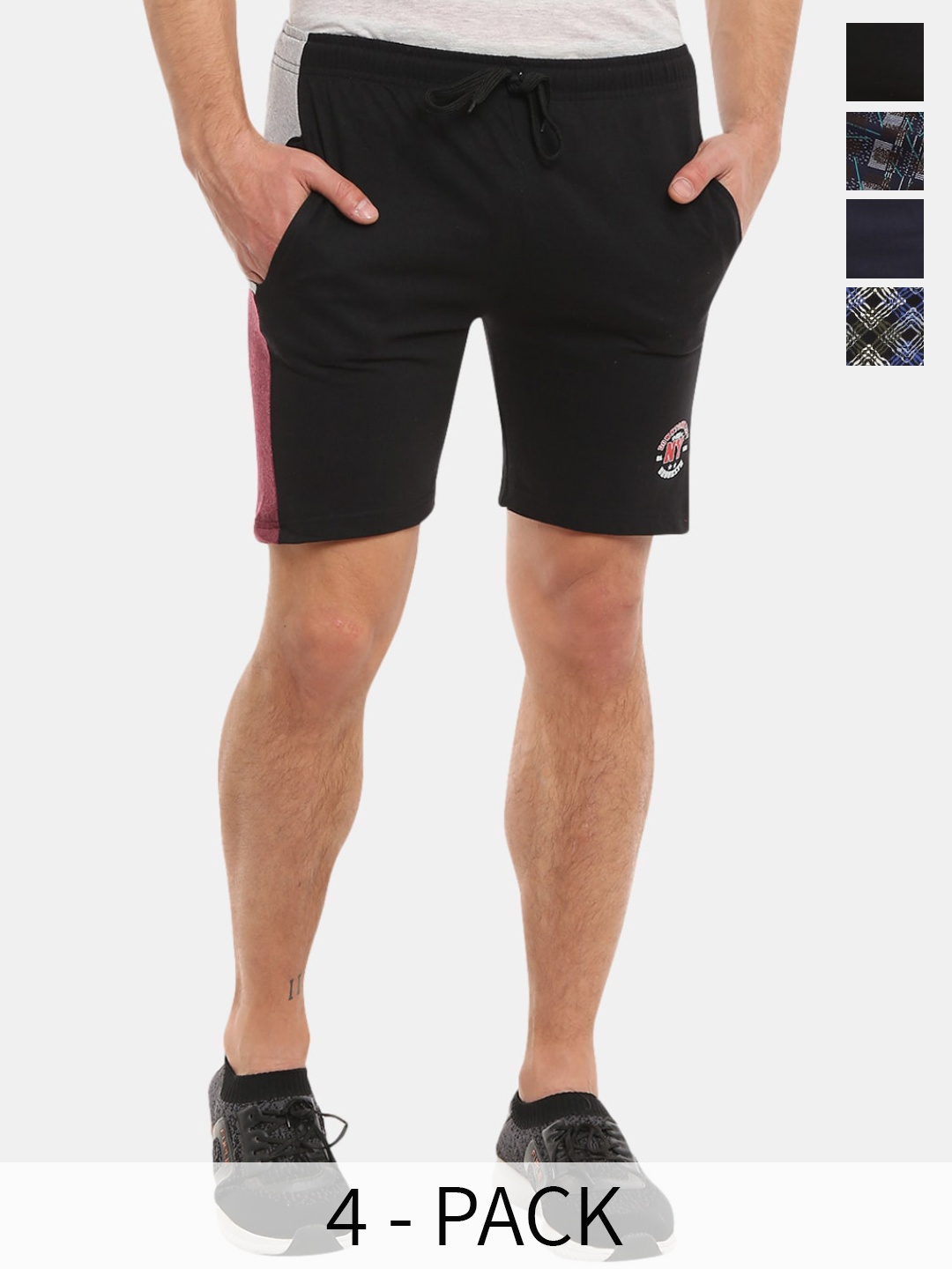 

V-Mart Men Sports Shorts, Black