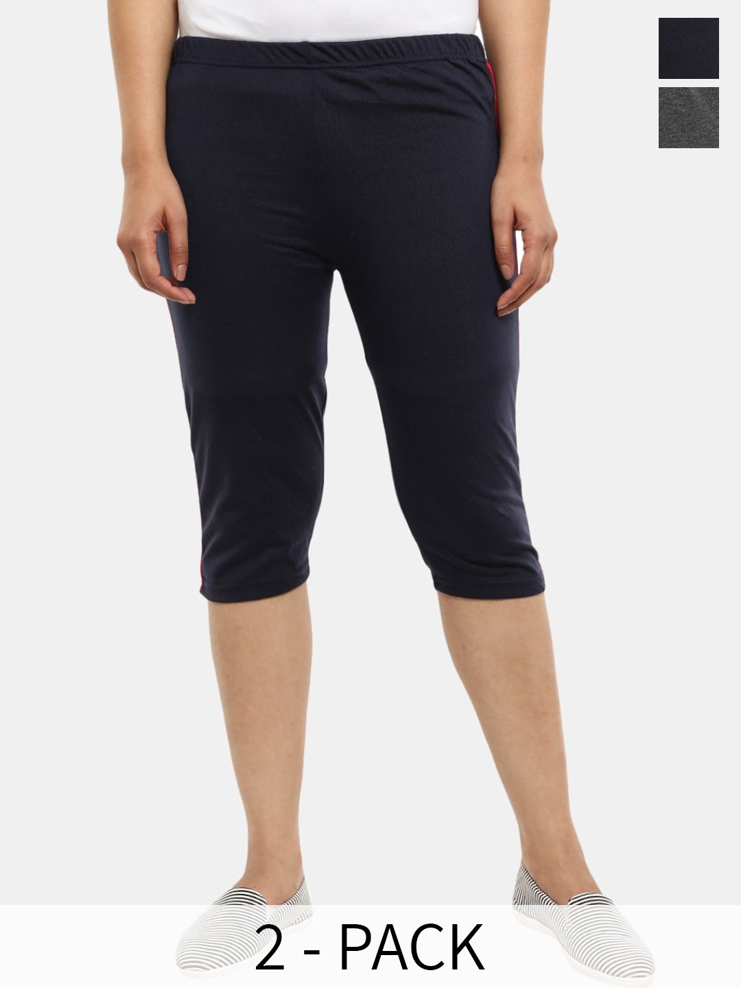 

V-Mart Women Shorts, Charcoal