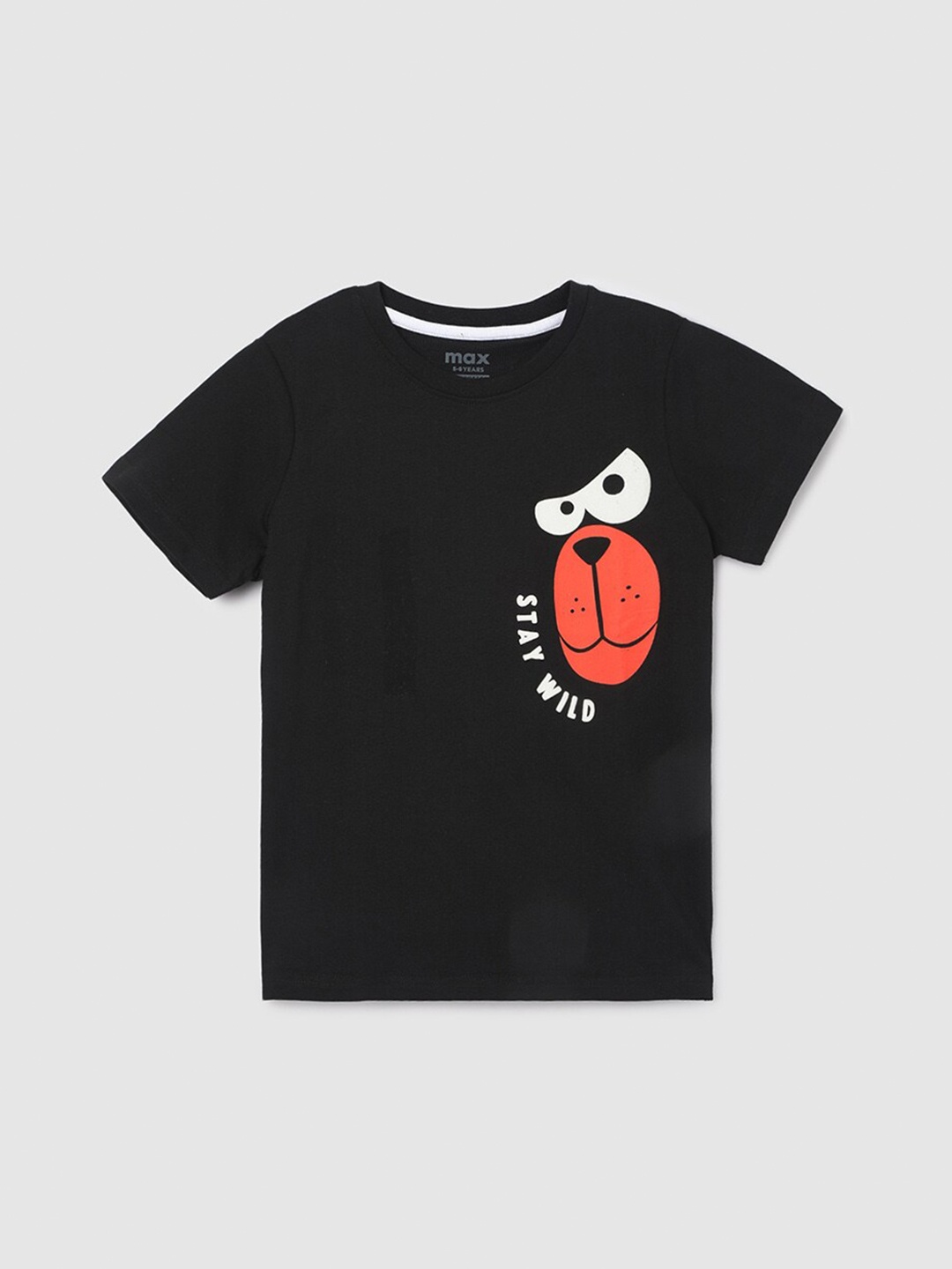 

max Boys Pockets T-shirt, Black