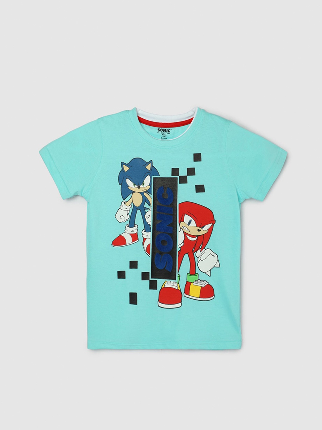 

max Boys Printed Applique T-shirt, Blue