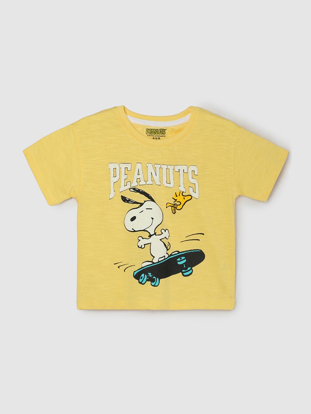 

max Boys Printed T-shirt, Yellow