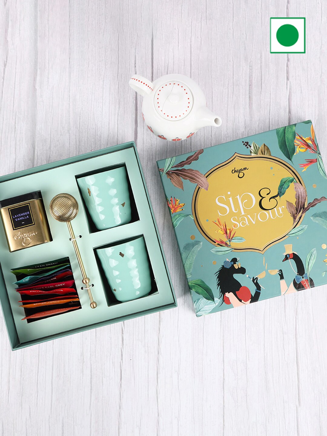 

Chayam Sip & Savour Gift Box, Green