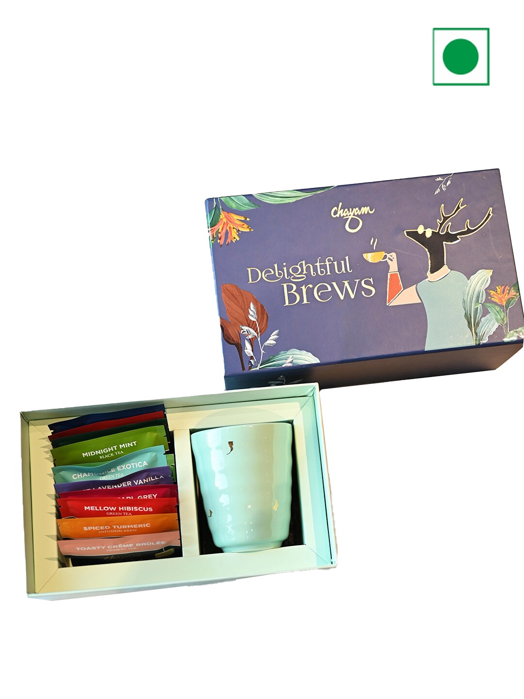 

Chayam Delightful Brews Tea Gift Box, Green