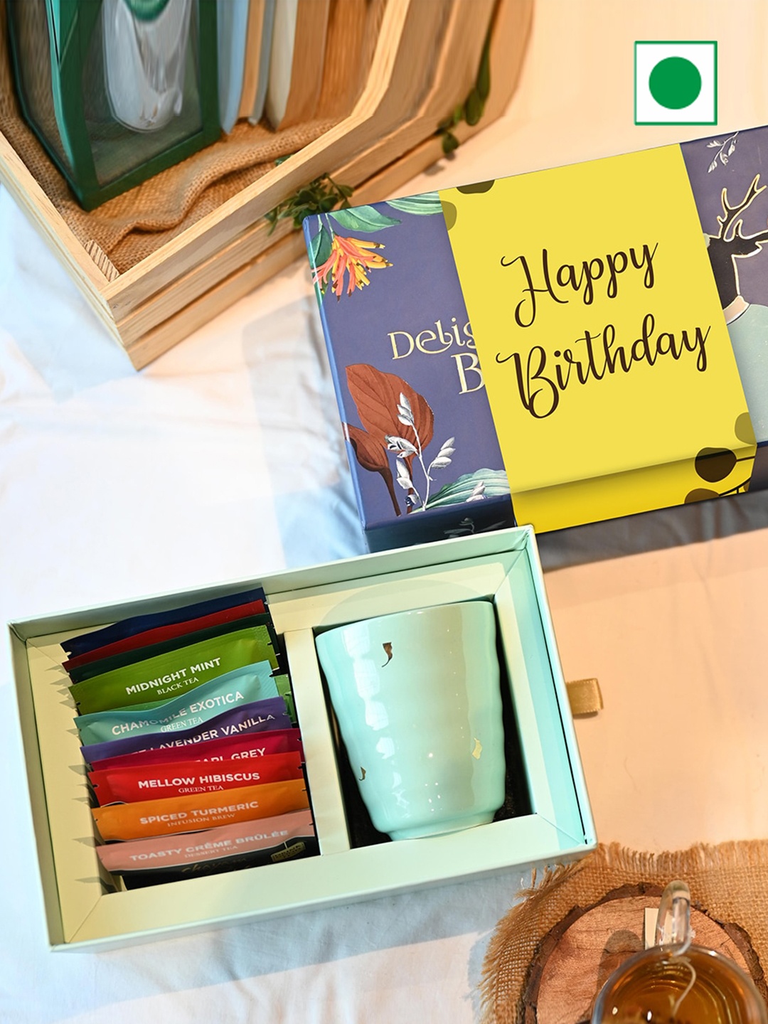 

Chayam Delightful Brews Birthday Gift Box, Green