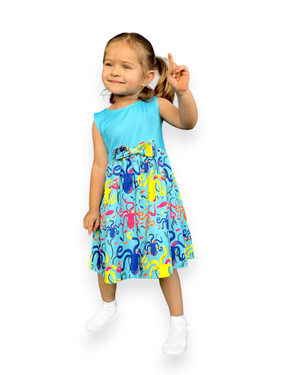 

BAESD Floral Print Peplum Dress, Blue