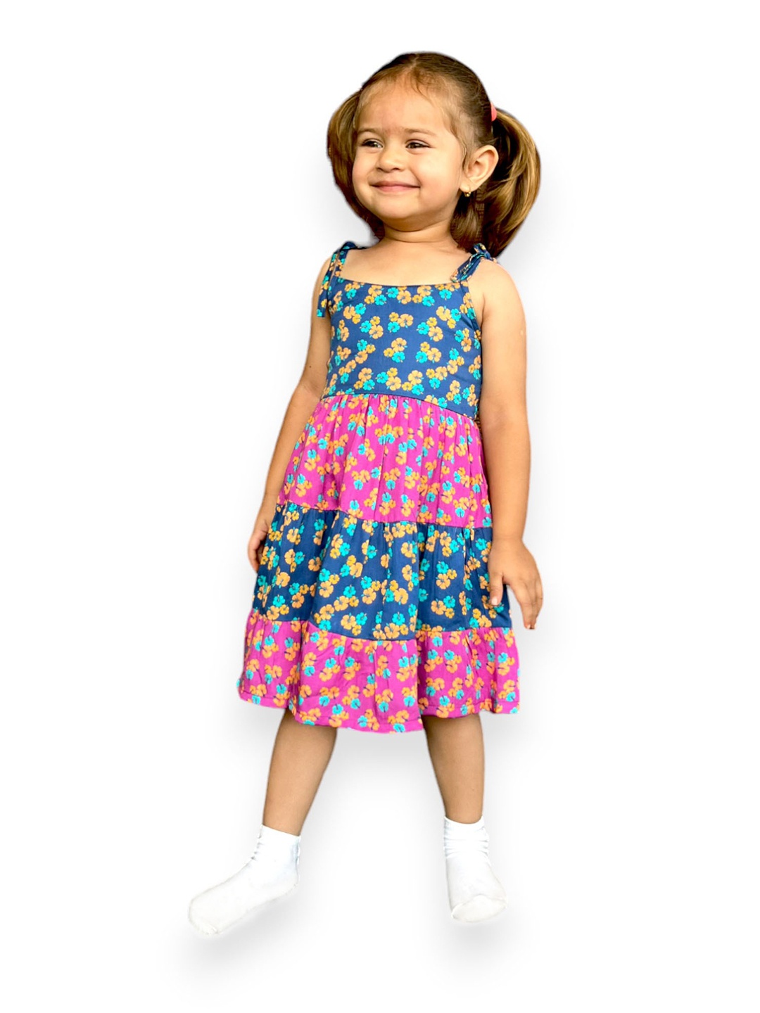 

BAESD Floral Print A-Line Dress, Pink