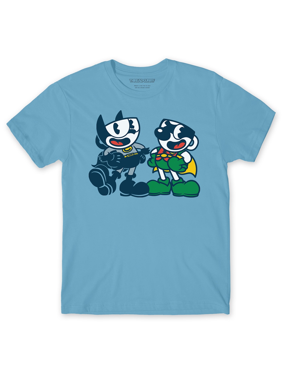 

THREADCURRY Boys Printed Applique T-shirt, Blue