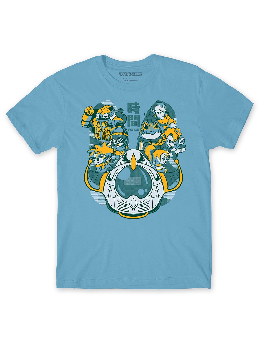 

THREADCURRY Boys Printed Applique T-shirt, Blue