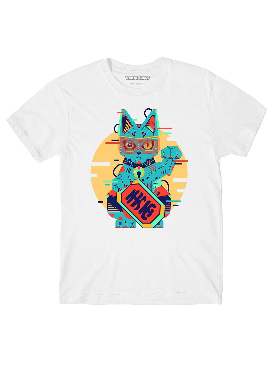 

THREADCURRY Boys Typography Printed T-shirt, White