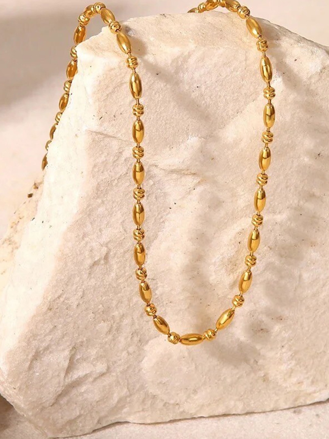 

Inaya 18kt Gold Plated Stainless Steel Chain