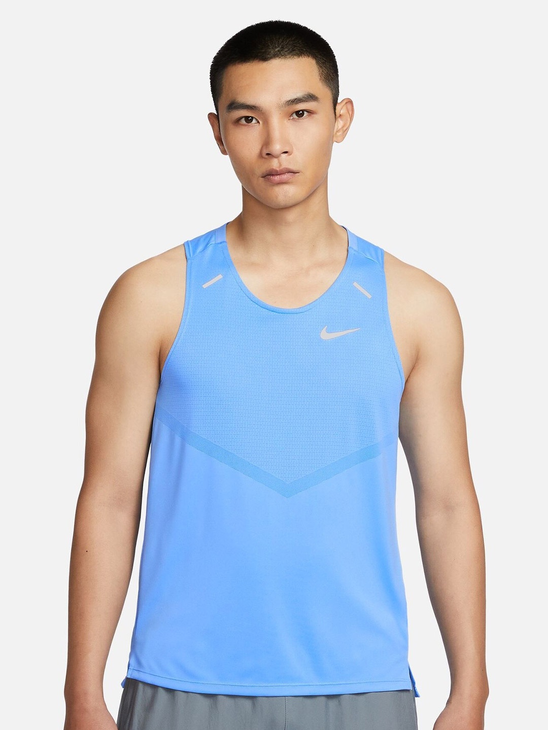

Nike Dri-FIT Rise 365 Running Tank T-Shirt, Blue