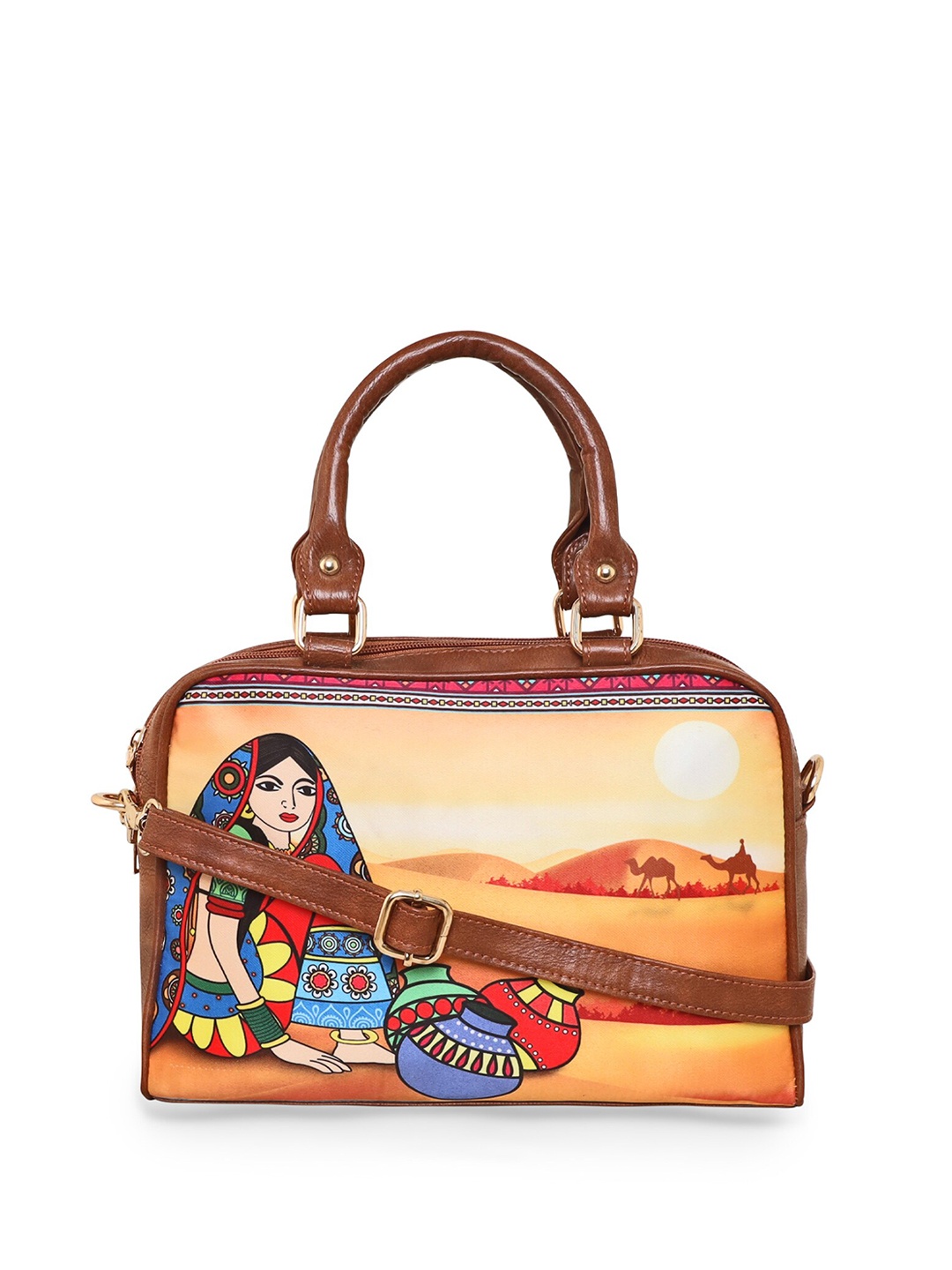 

Sabhyata Embellished Shopper Handheld Bag with Cut Work, Multi