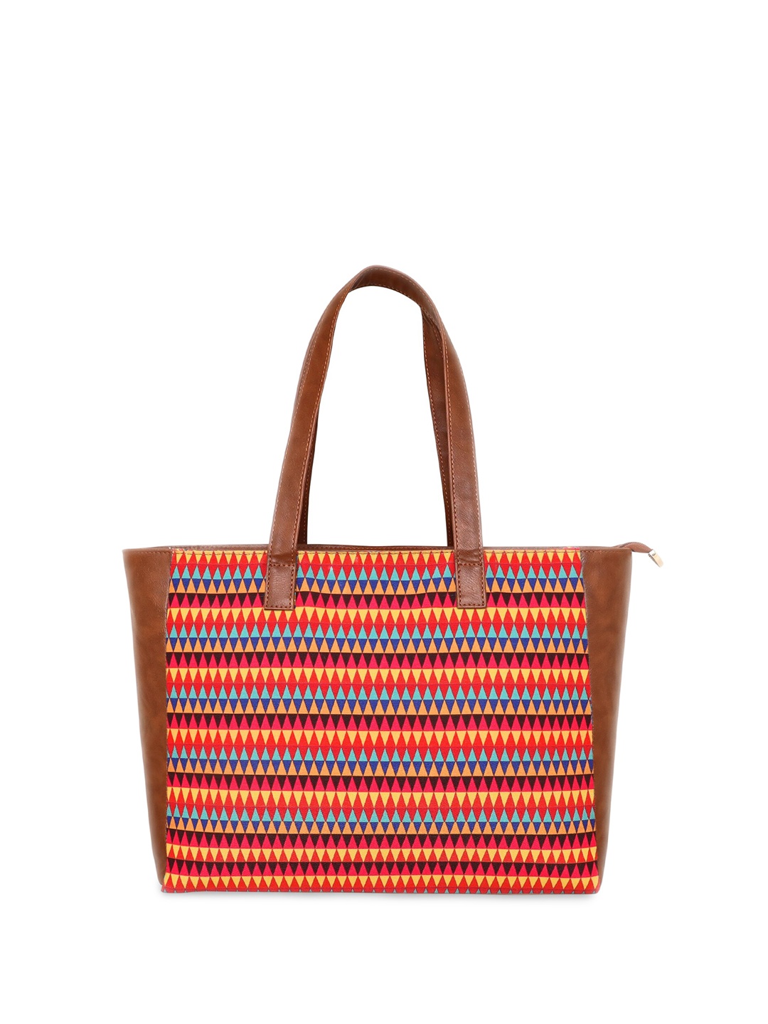 

Sabhyata Shopper Tote Bag with Cut Work, Multi