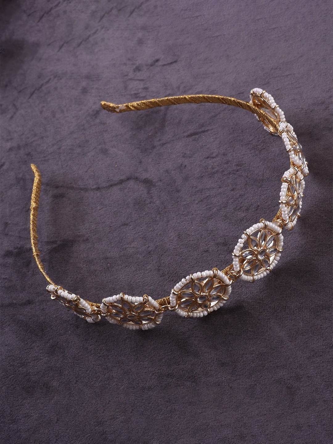 

BAESD Girls Embellished Hairband, Gold