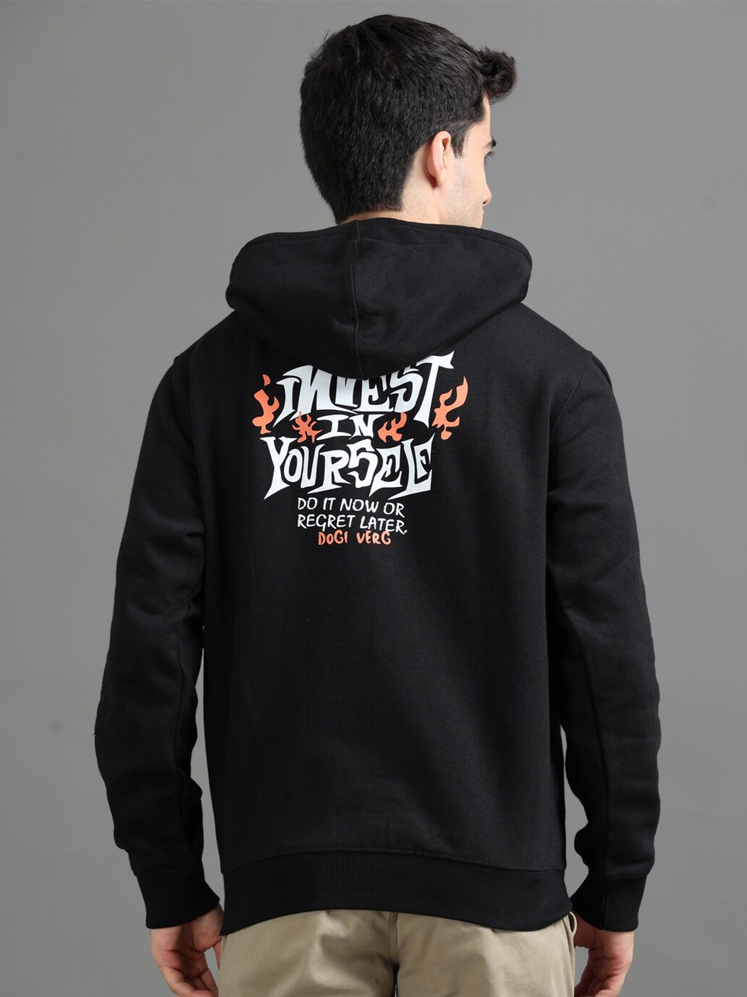

Dogi Verg Men Hooded Sweatshirt, Black