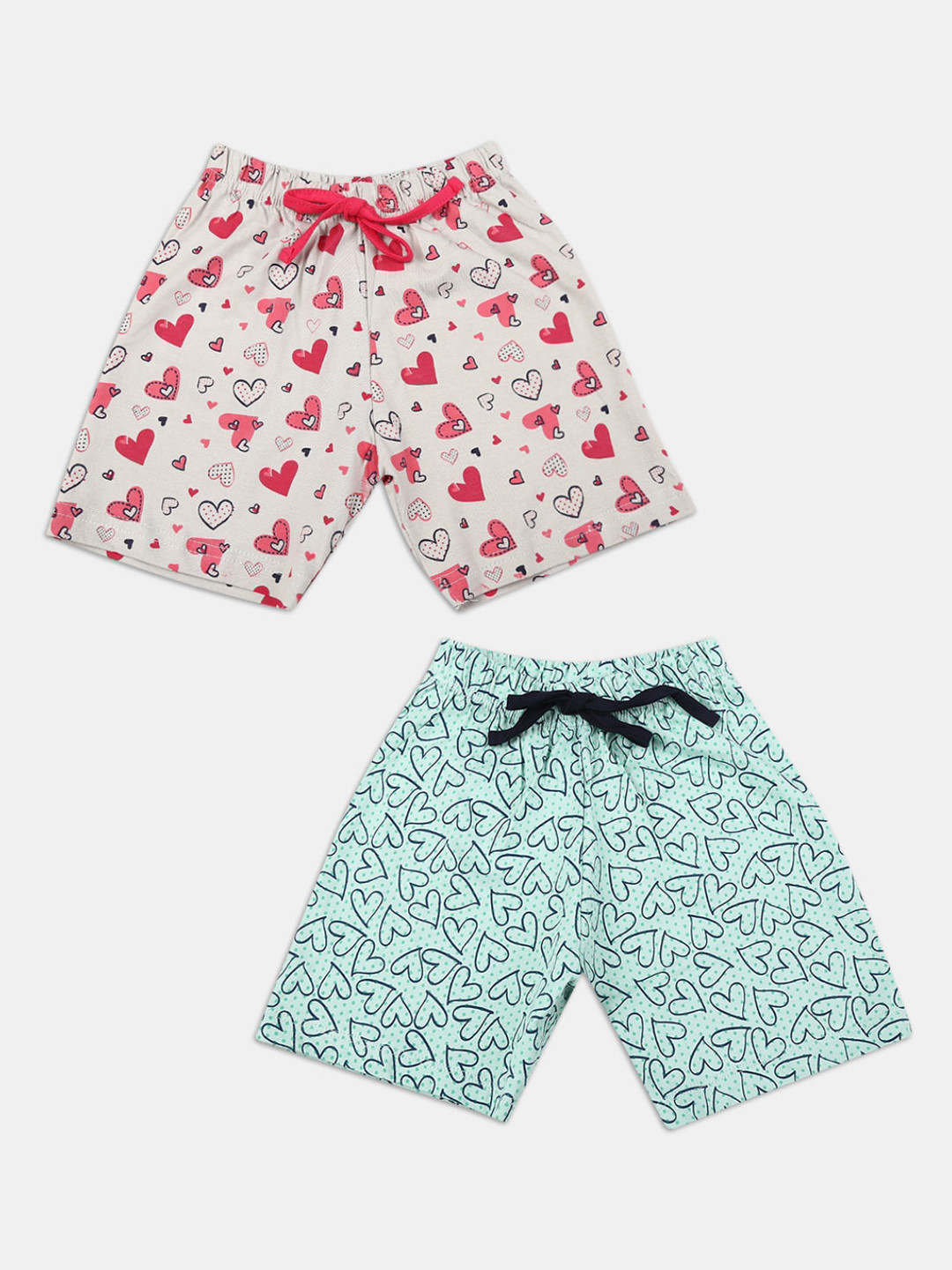 

V-Mart Girls Floral Printed Shorts, Pink