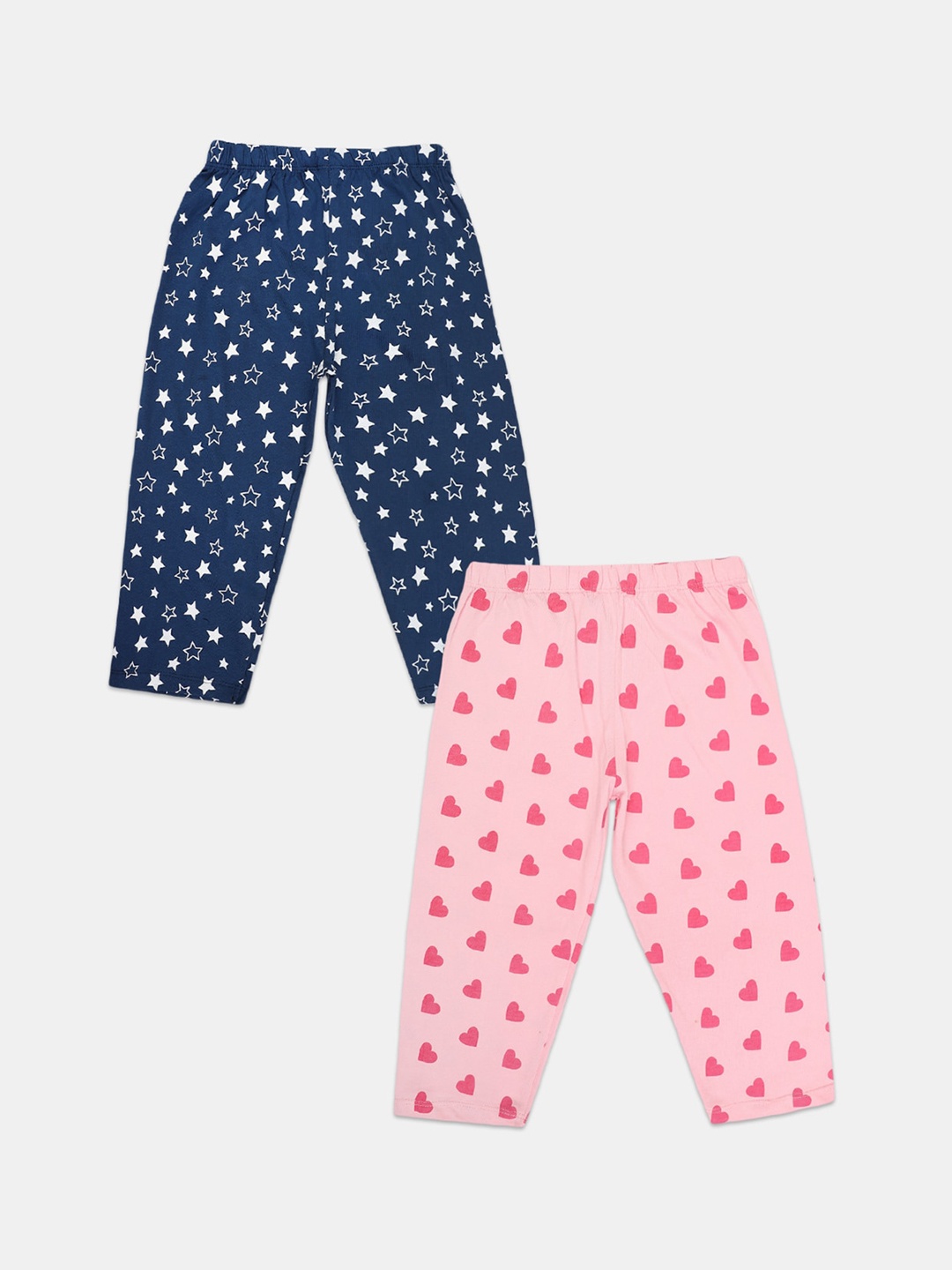

V-Mart Girls Pack Of 4 Floral Printed Pure Cotton Shorts, Pink