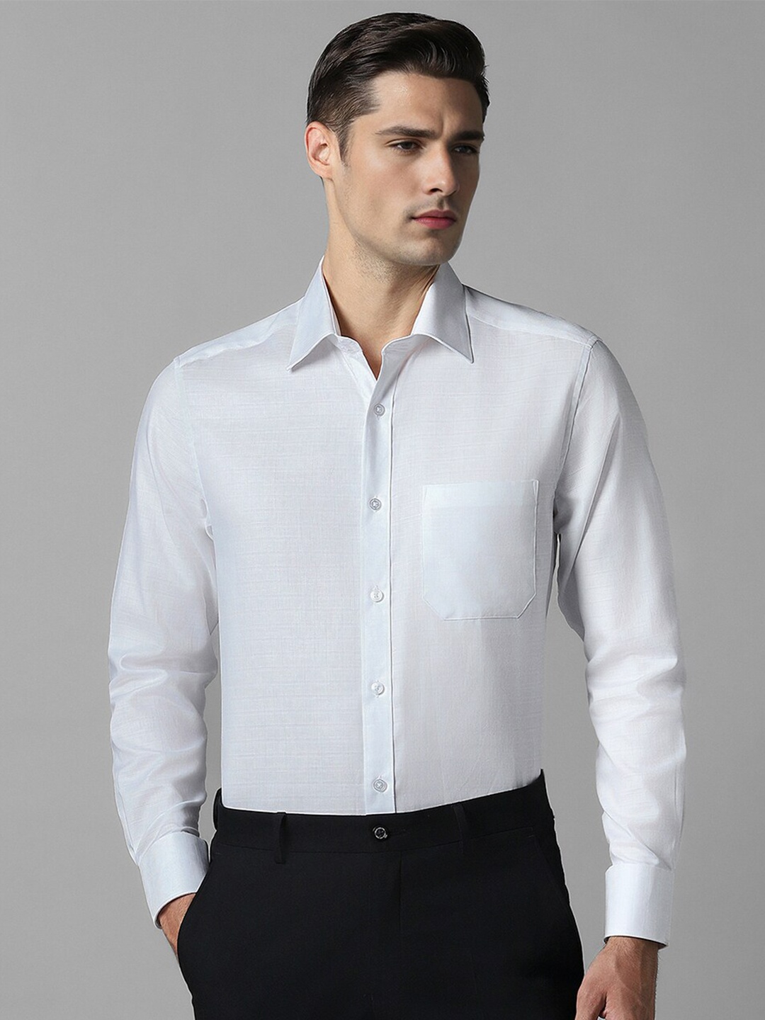 

Louis Philippe Men Opaque Formal Shirt, White