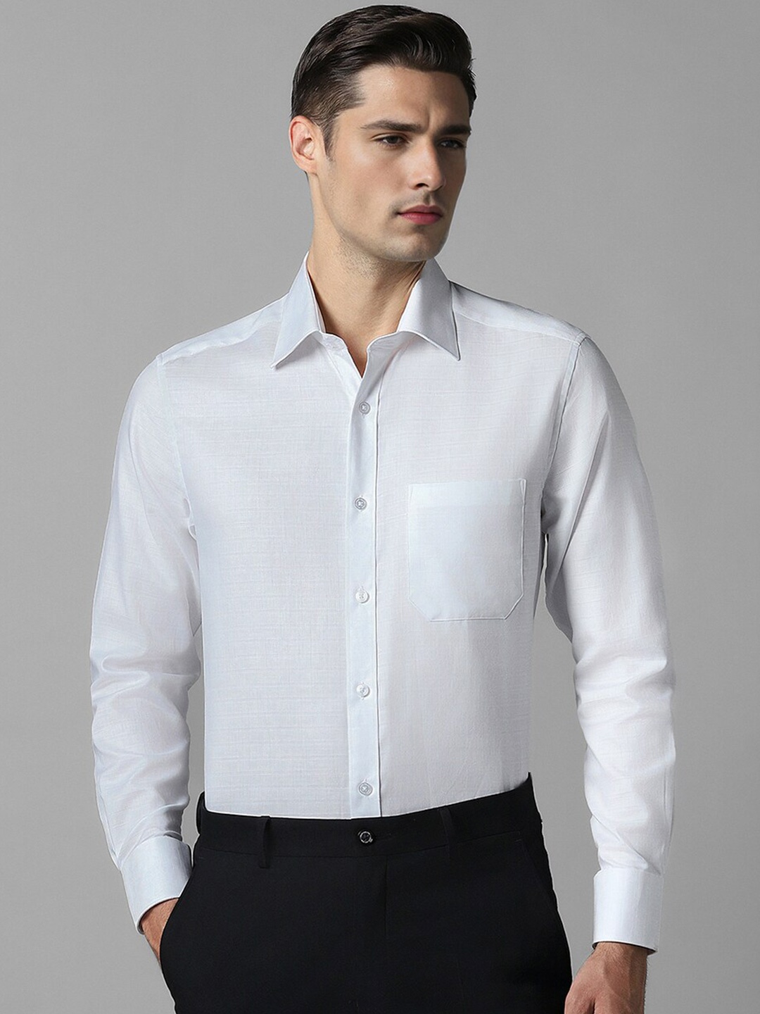 

Louis Philippe Men Opaque Formal Shirt, White