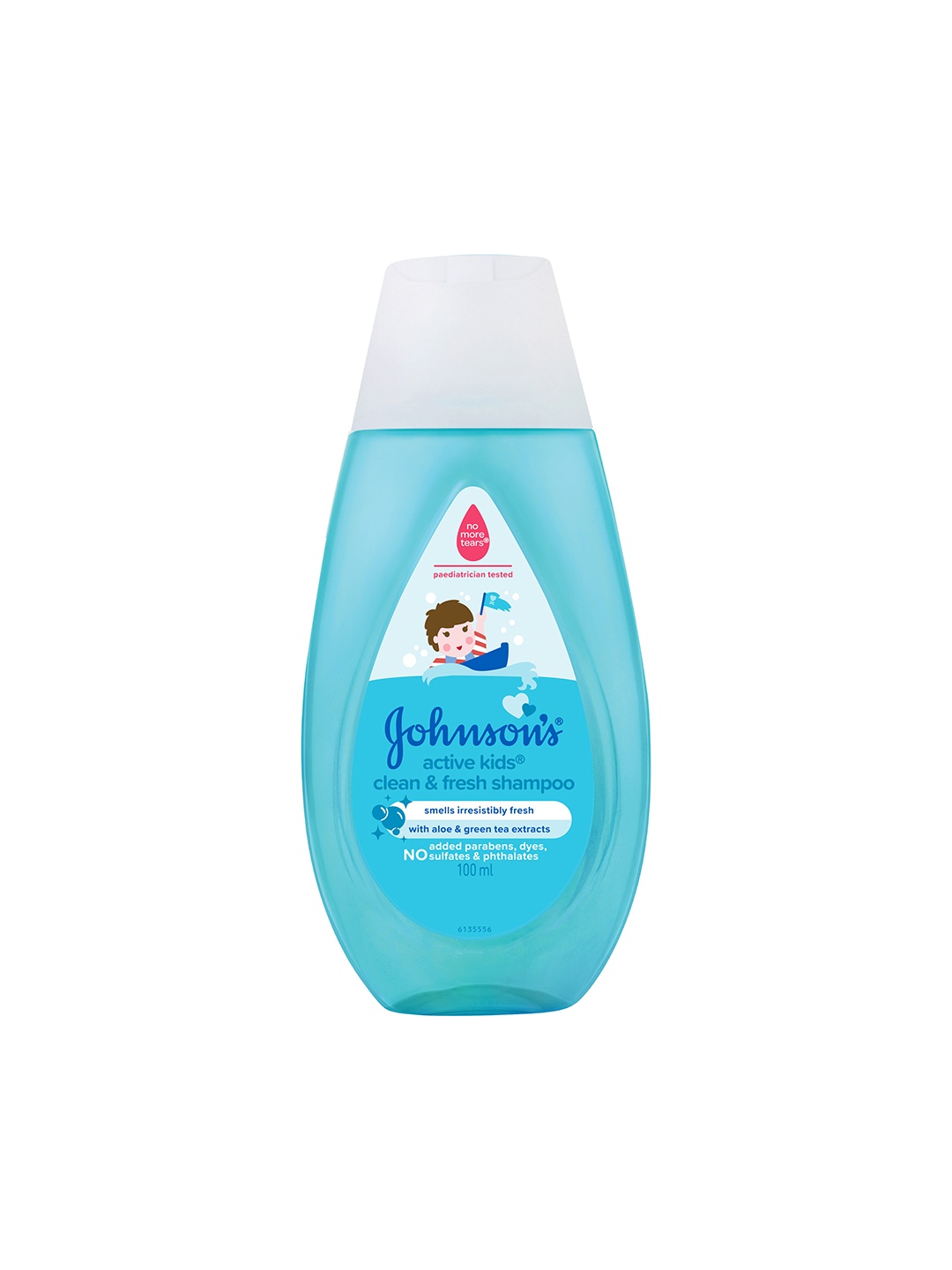 

Johnsons Active Kids Clean & Fresh Shampoo with Aloe & Green Tea - 100 ml, Blue
