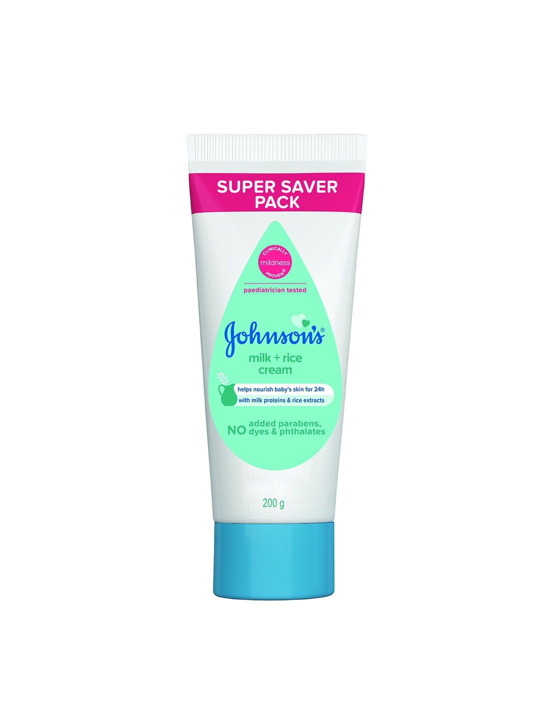 

Johnsons Milk & Rice Baby Cream with Vitamin E - 200 g, White