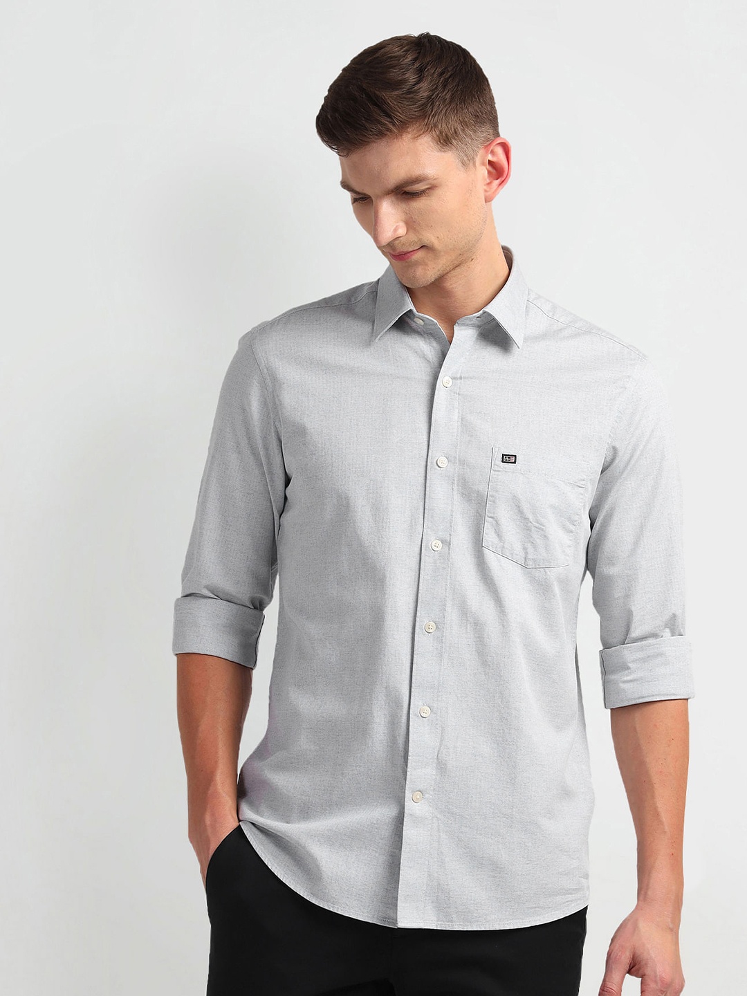 

Arrow Sport Men Slim Fit Opaque Casual Shirt, Grey