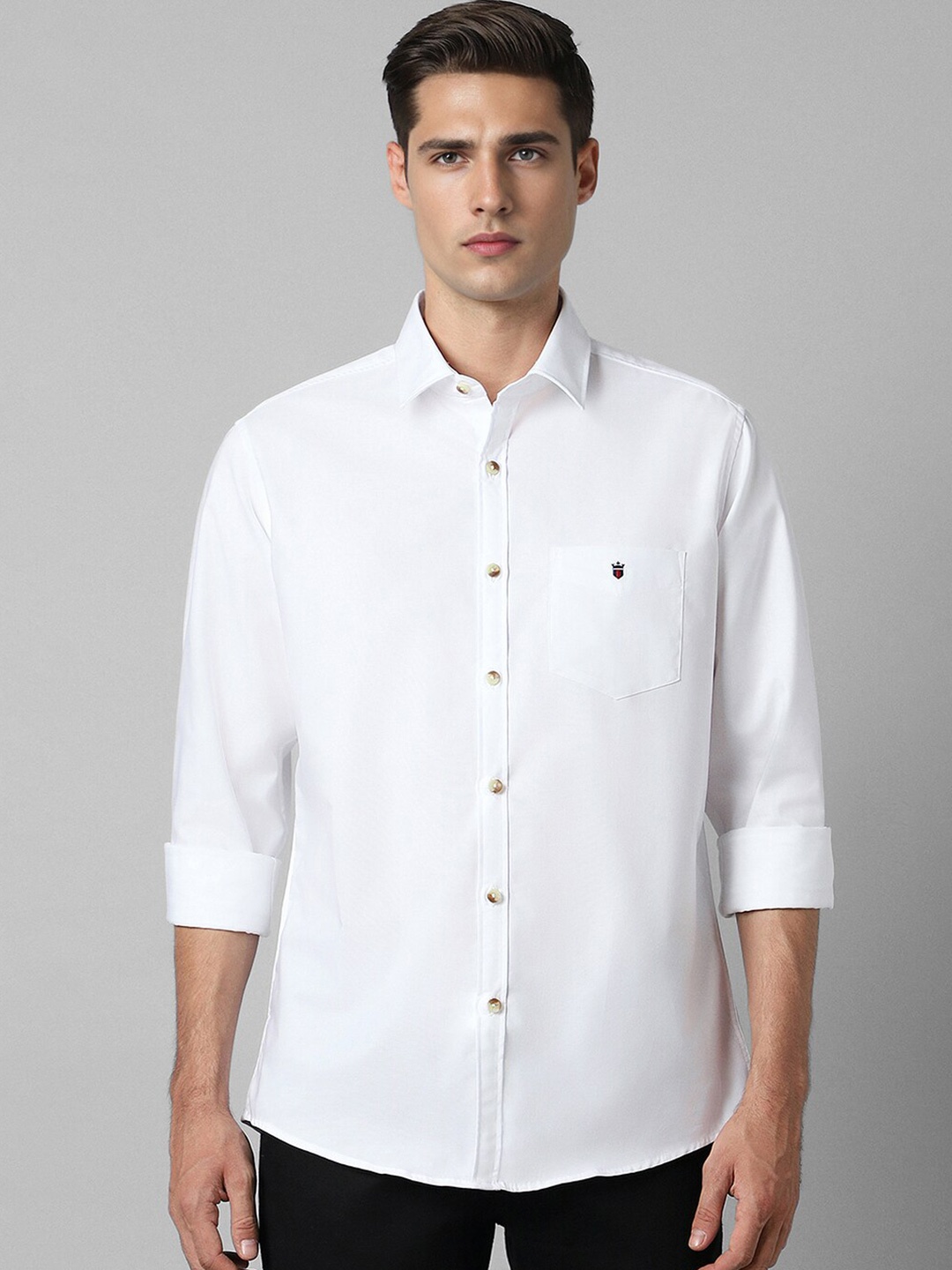 

Louis Philippe Sport Men Slim Fit Opaque Casual Shirt, White