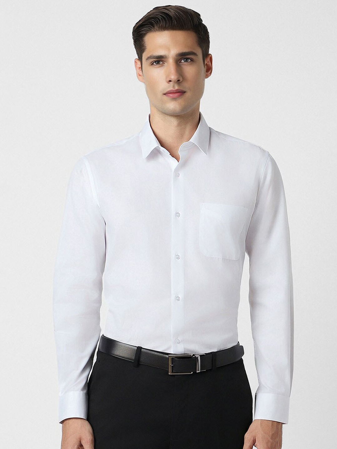 

Peter England Men Opaque Formal Shirt, White